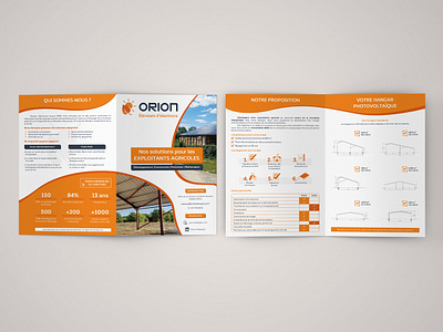 Création de mise en page - Orion Energies branding brochure designgraphique flyer graphic design miseenpage