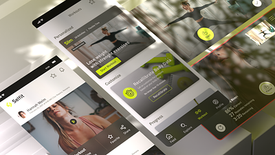 Fitness App UI/UX Design app fitness product ui ux