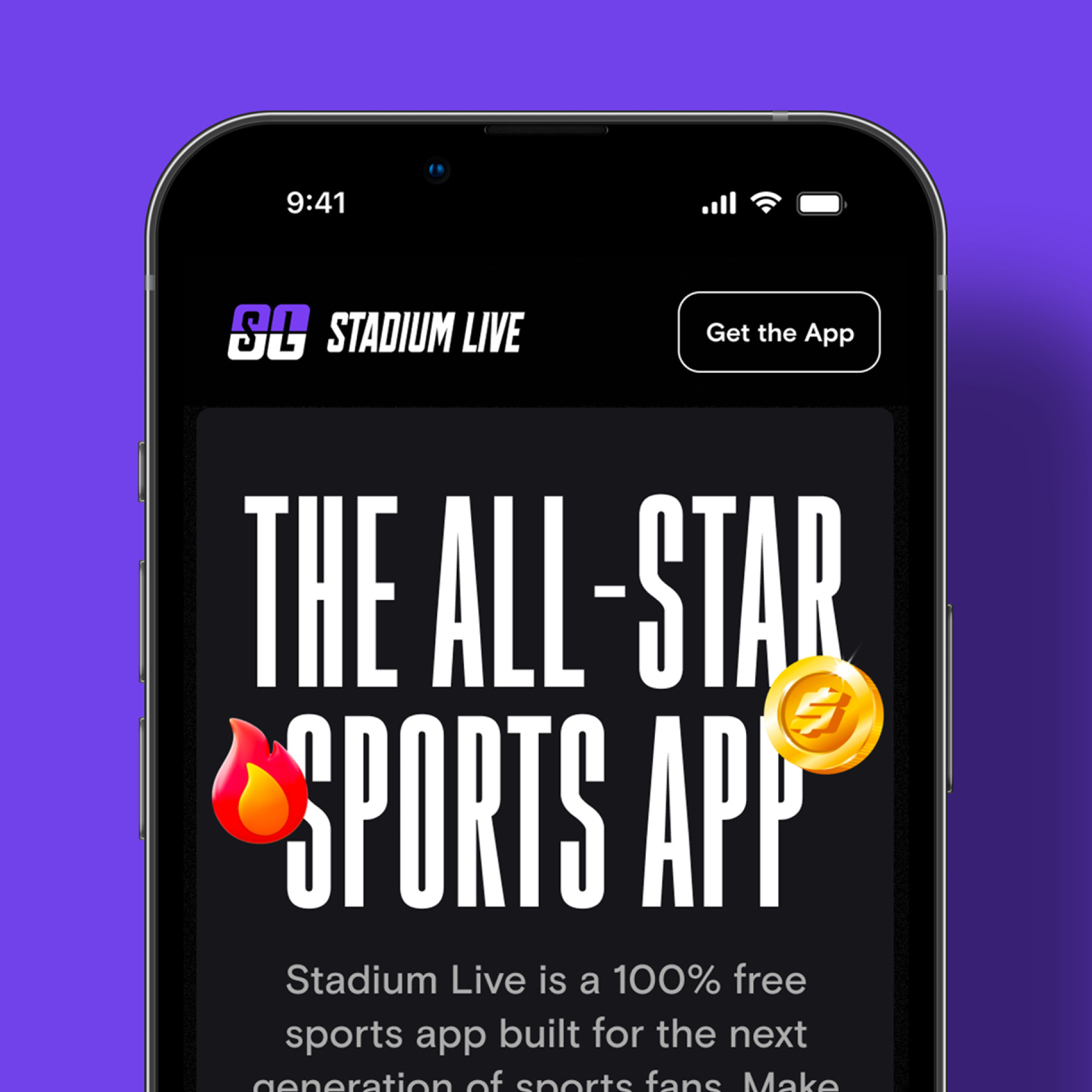 Stadium Live Website and Brand sports startup