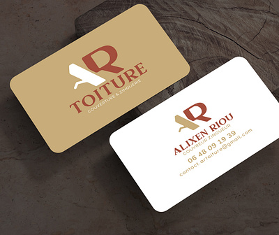Création de logo & carte de visite - AR Toiture branding cartedevisite charpente couvreur designgraphique graphic design logo miseenpage toiture typography