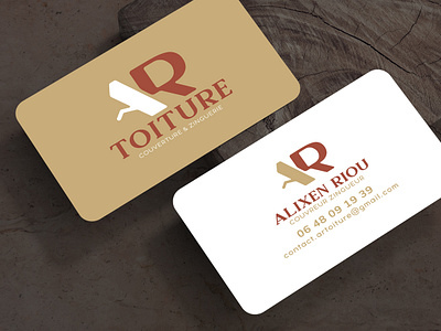 Création de logo & carte de visite - AR Toiture branding cartedevisite charpente couvreur designgraphique graphic design logo miseenpage toiture typography