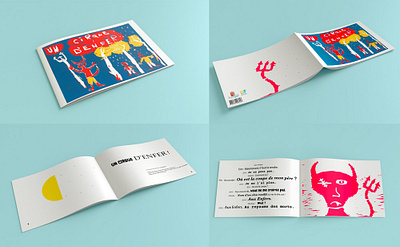 Direction artistique d'un livre pour enfants book graphic design graphisme livre miseenpage