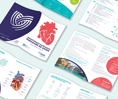 Création de mises en page - IHU ICAN branding catalogue designgraphique graphic design livret miseenpage santé