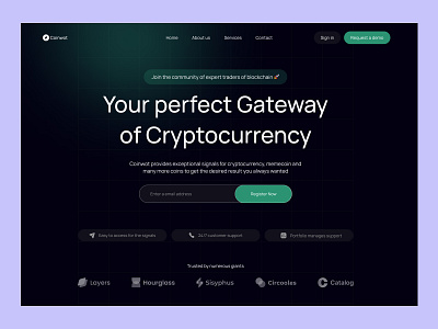 Coinwot- Landing page design blockchain crypto cryptocurrency graphic design product design ui ux ui ux design ux design website design website redesign