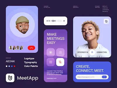 MeetApp branding app app branding app icon app identity app logo branding logo logomark startup branding