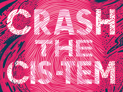 Words of Change crash design dual meaning fingerprint graphic design illustration lettering pinkdot poster system typography words of change wordsofchange