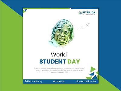 World Student Day Post graphic design illustration illustrator logo ui vector