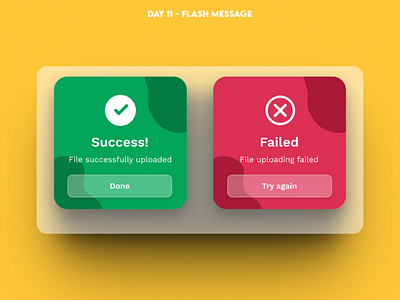 Daily UI | Day 11 | Flash Message