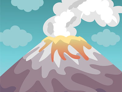 Volcano Vector Illustration vector