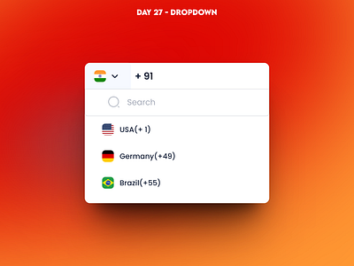 Daily UI | Day 26 | Dropdown 027