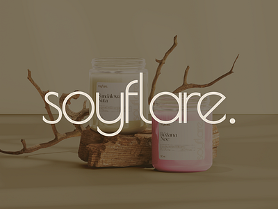 soyflare. candles logo aesthic branding candle candle logo candles candles logo graphic design labels logo