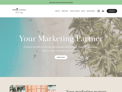 Sophie Angell Marketing | Squarespace Web Design branding css design graphic design squarespace ui web design website design