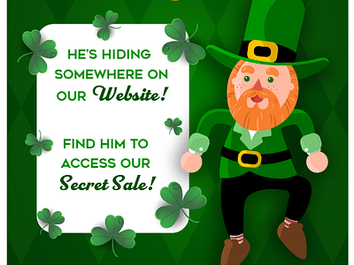 St Patricks Day Email adobe illustrator adobe photoshop b2c design email graphic design illustration typography