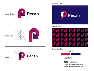 Concept : Pecan – Logo Design appicon applogo brand identity creativelogo daily logo gradient grid logo logo logo concept logo idea logo mark logo process logo room logo world mordent logo professional logo