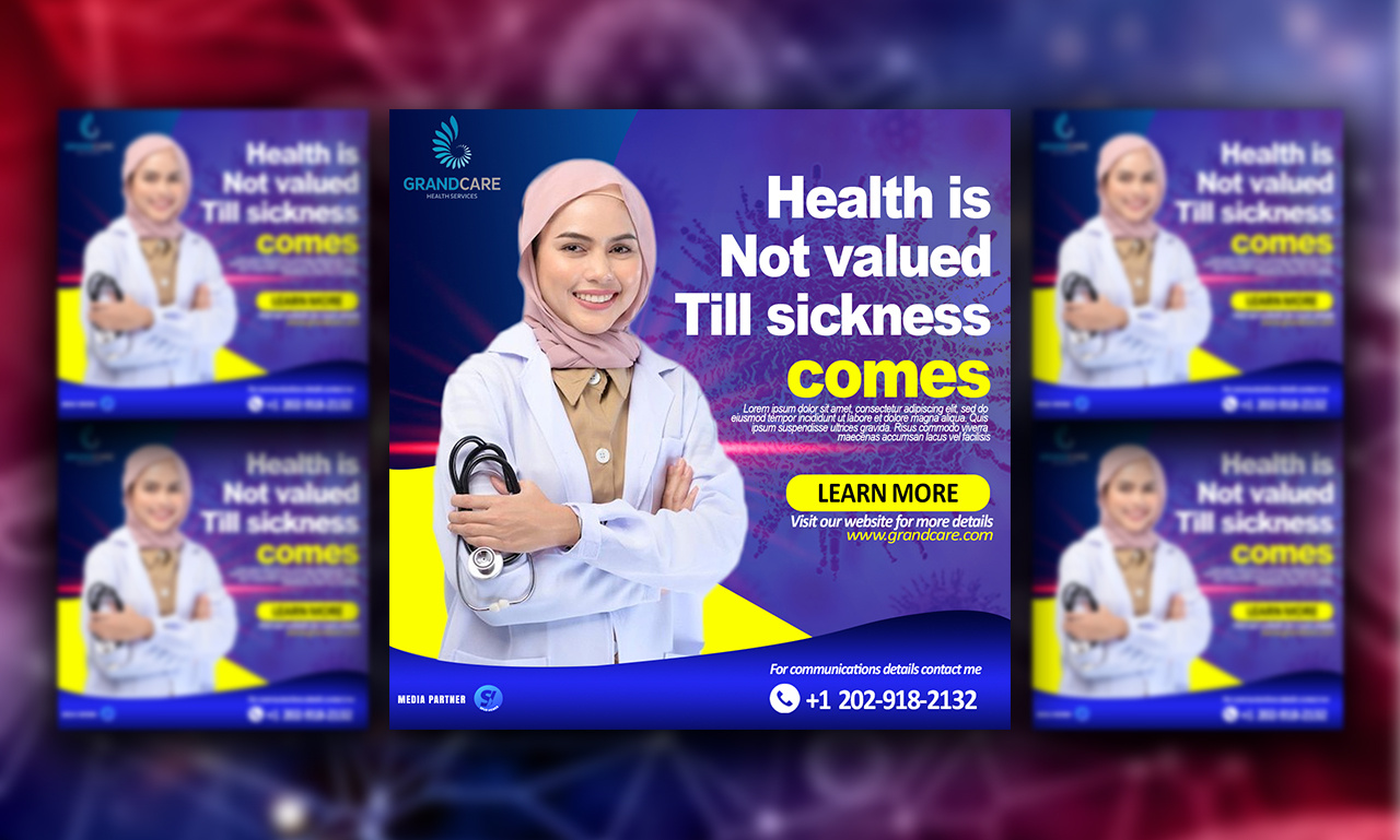 Medical poster graphic design gym poster health poster medical poster