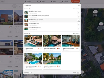 Teraluxe: Quick Search Web App SaaS Dashboard Real Estate airbnb component dashboard finder modal pop up product design property property rent quick find quick search real estate rent saas search search engine uiux web app web design website