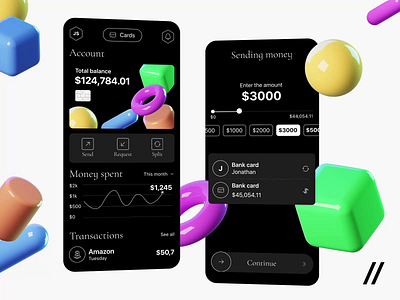 Online Wallet Mobile iOS App android animation app app design app interaction dashboard design finance fintech ios mobile mobile app mobile ui motion online track transaction ui ux wallet