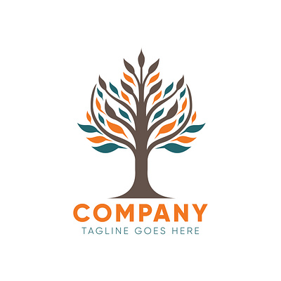 Minimalist Tree Logo education
