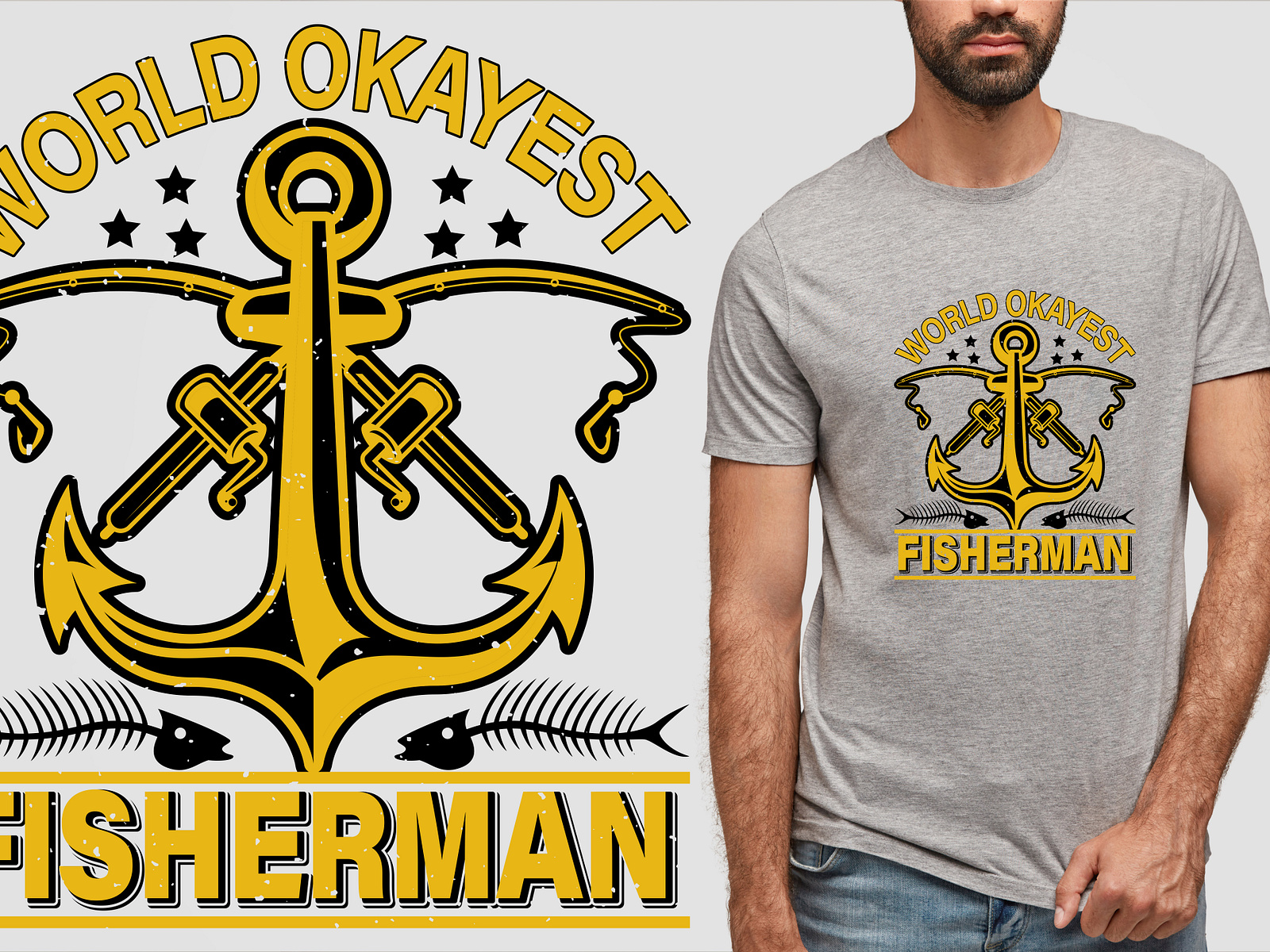 Fishing T-shirt Design | Fishing Shirt Design | Fish Tee Design by ...