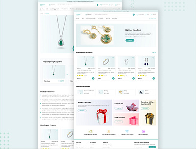 Jewelry Ecommerce Website ecommerce figma jewelry website