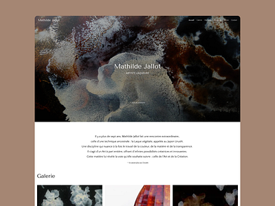 Lacquer Artist Portfolio - Mathilde Jallot artist branding graphic design lacquer logo ui website