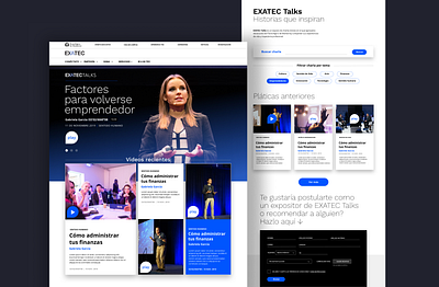 ExatecTalks | Website design education ui university ux web design website