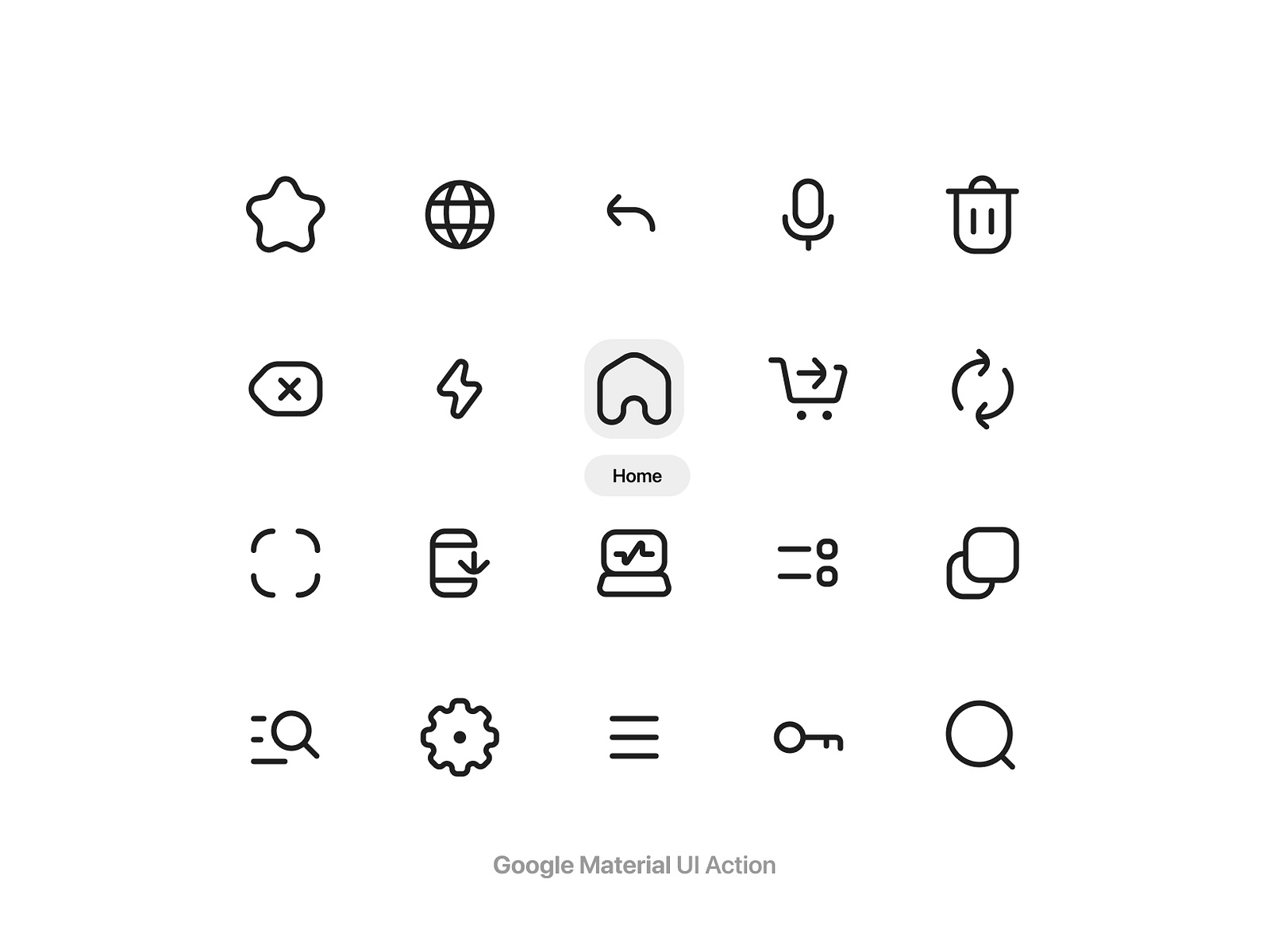 Google Material icons Ui Actions by Sadjad on Dribbble