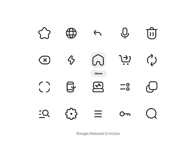 Google Material icons - Ui Actions google google material icon icon iconpack