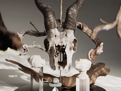 That Old Time Religion 3d 3d art cinema 4d redshift religion skull