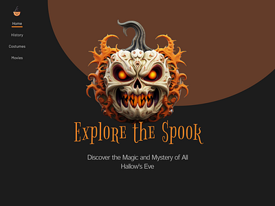 Halloween - Explore the Spook 🎃 halloween spooky ui web design