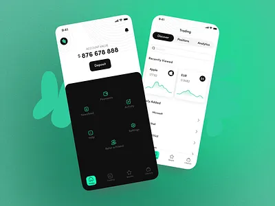 Trading app app trading ui ux