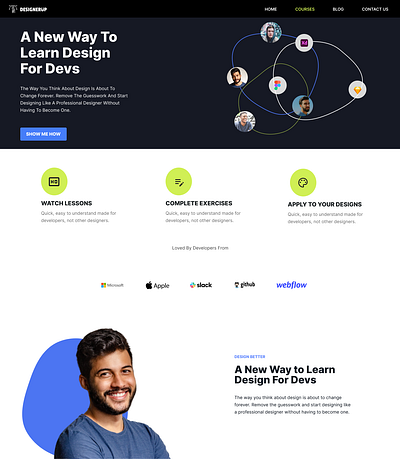 Concept Learning Platform beginners work design figma graphic design ui ux design web design