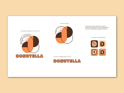 Разработка фирменного стиля доставки пончиков - 2 branding donuts graphic design logo