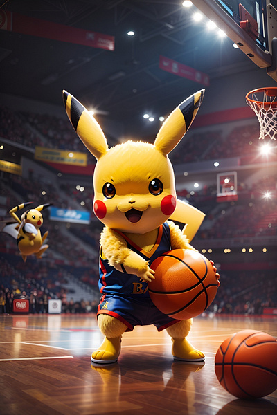 PikaNBA basket basketball design pika pikachu pokemon