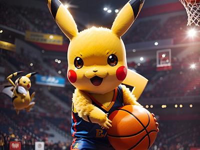 PikaNBA basket basketball design pika pikachu pokemon