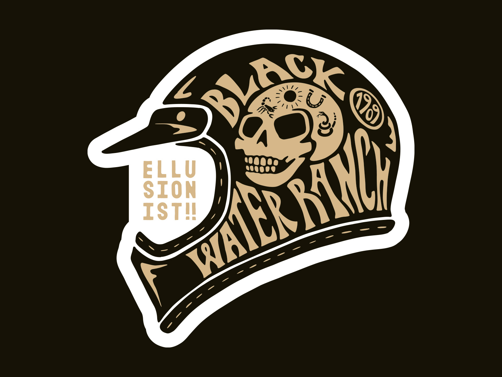 Helmet Promotional Sticker by Oban Jones on Dribbble