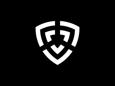 Triple V Shield Logo app arrow branding design emblem graphic design lettermark logo minimalist protection safe safety scurity shield triple v vvv