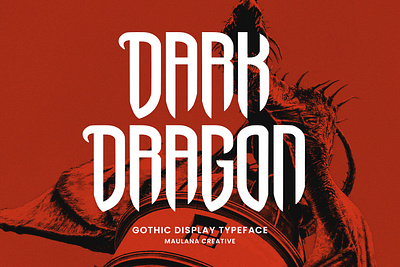 Dark Dragon Gothic Display Typeface logo