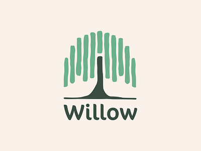 Willow Logo bag bottle brand branding color graphic design green homeopathy illustration logo mockup nature plant tote tote bag tree willow willow tree