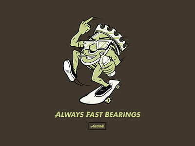 Andale Bearings - 0 to 50 always fast andale andale bearings apparel apparel design art bearings design graphic design illustration lifestyle print racing skateboarding skating