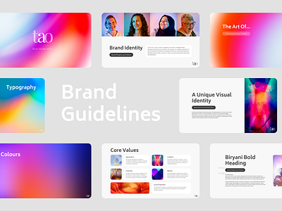 TAO Brand Guidelines branding graphic design logo ui