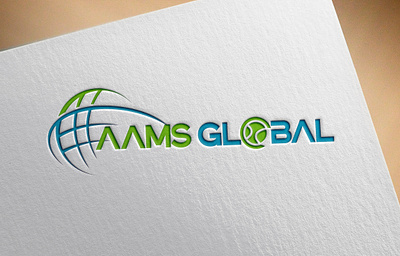 Aams Global branding company logo creative graphic design logo minimalist logo modern logo text based logo unique