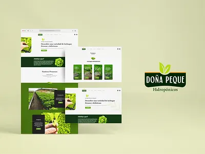 Hydroponics Wireframe Showcase branding graphic design logo web