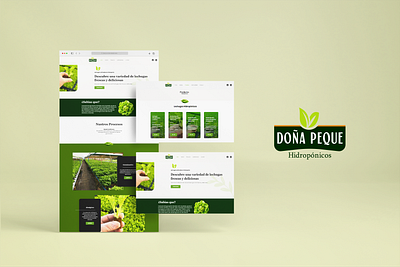 Hydroponics Wireframe Showcase branding graphic design logo web