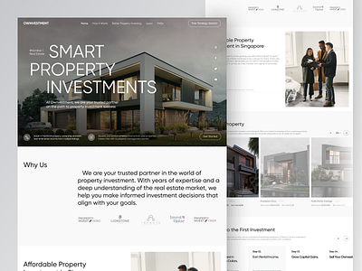 Smart Property Investment - Ownvestment agent business design homepage invest investment landing page properties property property invest real estate real estate agency realestate realty residence smart investment smart property investment web web design website