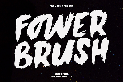 Fower Brush Font branding font fonts graphic design logo nostalgic