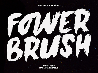 Fower Brush Font branding font fonts graphic design logo nostalgic