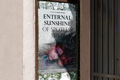 Poster design of the film "Eternal sunshine of spotless mind" design double exposure graphic design photoshop poster print typography