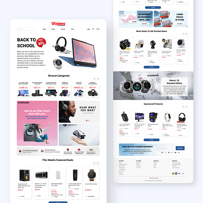 Visions Web & Mobile Design case study e commerce ui ux ux case study uxui