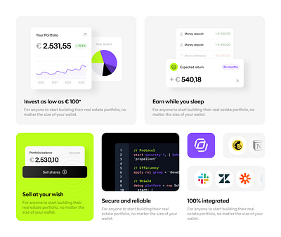 Features Bento Grid Design bento grids dashboard design features grid design saas typography ui vibrant palette webdesign website website design